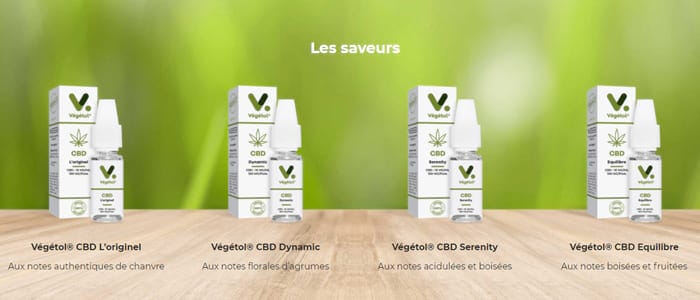 E liquides de la gamme Végétol CBD